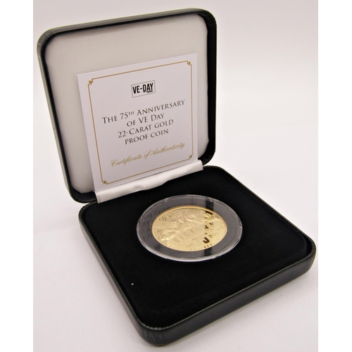 407 - Proof 2020 Solomon Islands $10 - 75th Anniversary of V.E. Day, limited to 95, cased