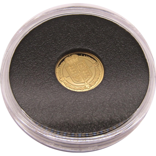 409 - Proof 2020 quarter laurel coin, Tristan de Cunha 2999 issued, cased