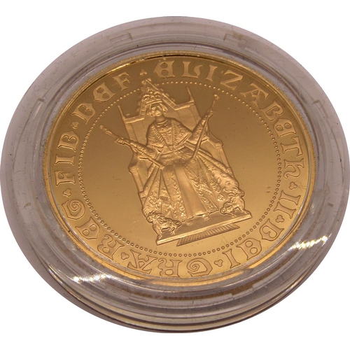 415 - Proof 1989 five sovereign piece, cased