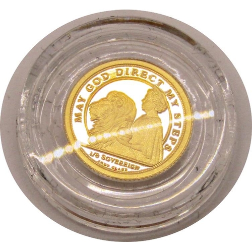 418 - Proof 2021 eighth of a sovereign, cased