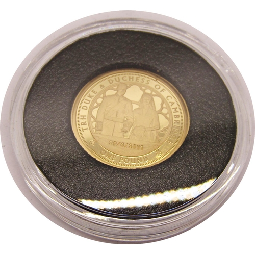 419 - Proof 2021 10th Anniversary of the Duke and duchess of Cambridge £1 coin