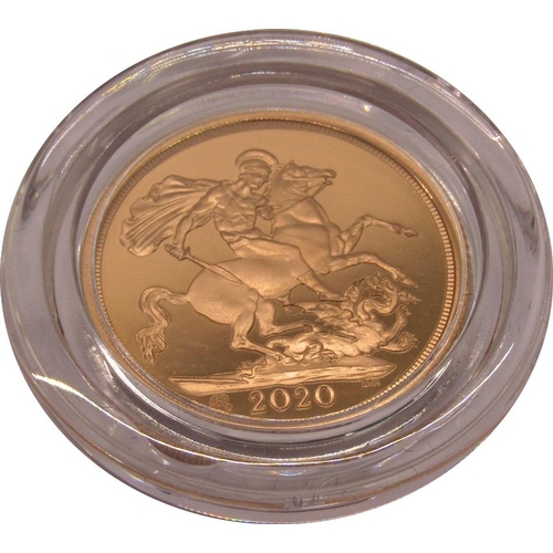 421 - Proof 2020 sovereign, cased