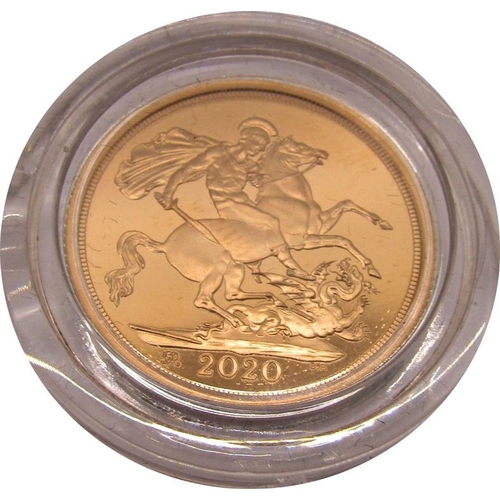 422 - Proof 2020 sovereign, cased