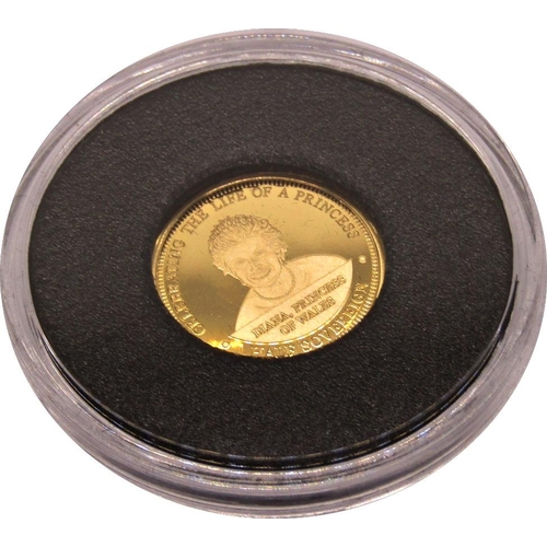 450 - Proof 2007  half sovereign Diana Princess of Wales, cased