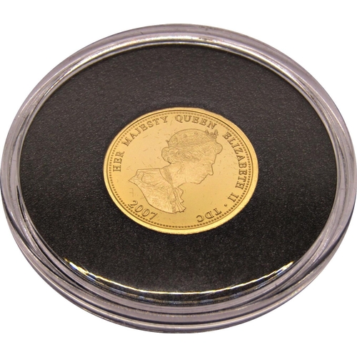 450 - Proof 2007  half sovereign Diana Princess of Wales, cased