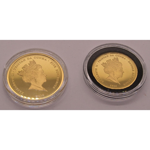 451 - Proof 2018 quintuple sovereign and double sovereign - Lest We Forget, Tristan da Cunha, cased