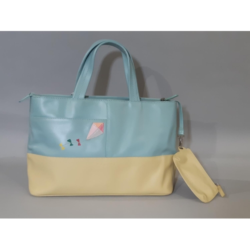 1617 - Radley hand bag 'By the Seaside' 2007 design, with yellow lining, coin purse, Radley dog tag and dus... 