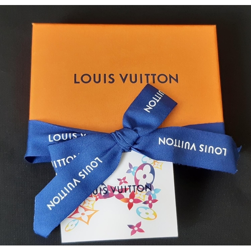 1626 - 'Split Bracelet' by Louis Vuitton in blue leather with silver toned fastening, dust bag and box