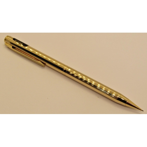 1553 - Sheaffer Fasion 270 gold plated fountain, rollerball and ballpoint pens and pencil set, boxed