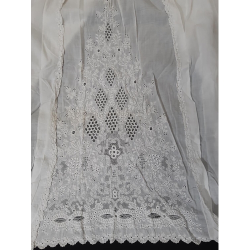 1603 - Eight late 19th/ early 20th century good quality baby gowns, mostly hand stitched, with various desi... 