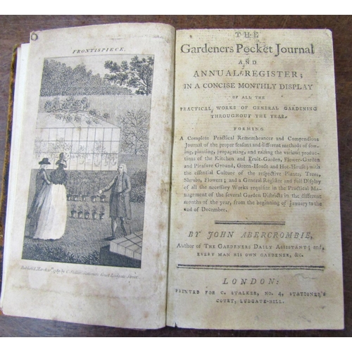 236 - A collection of antiquarian books to include The Gardeners Pocket Journal by John Abercrombie, the W... 