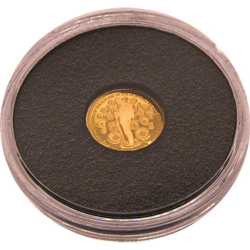 458 - Proof quarter sovereign 2020, Centenary of the Unknown Warrior, Tristan da Cunha, case