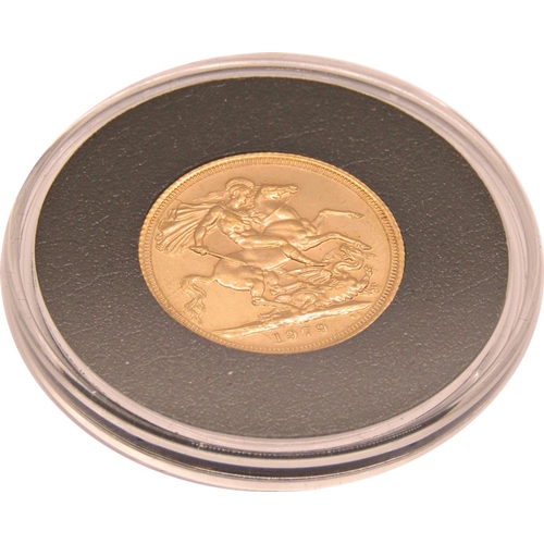 464 - 1979 Sovereign, Machin Portrait, cased