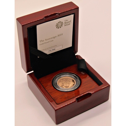 470 - Proof 2019 Sovereign, cased