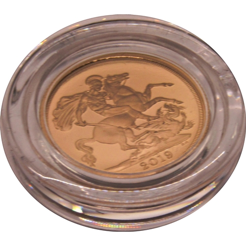 470 - Proof 2019 Sovereign, cased