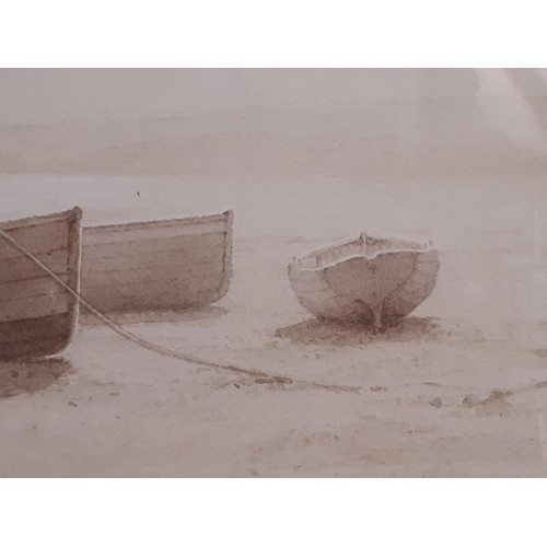 160 - Harry Foster Newey (1858-1933), Anchored Boats, watercolour on paper, signed 'H.Foster Newey' lower ... 