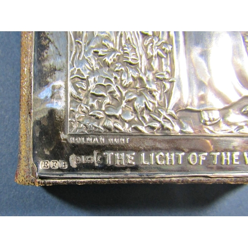 1260 - A Common Prayer Book with a silver cover, 'The Light of the World,' by Holman Hunt, Birmingham 1905,... 