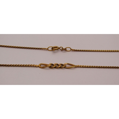 1303 - 1970s 9ct chain necklace, 4.7g