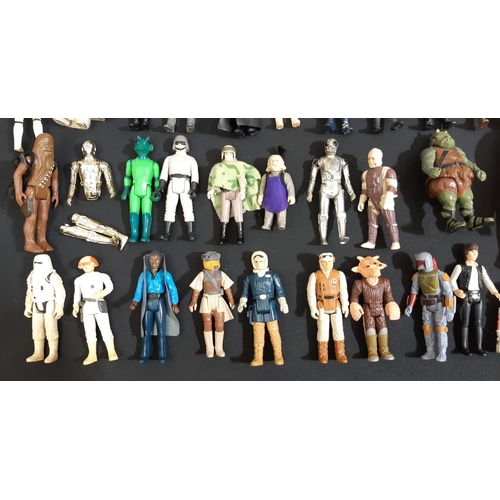 330 - Collection of 75 character figures from the original Star Wars Trilogy, including Obi Wan Kenobi, Wa... 