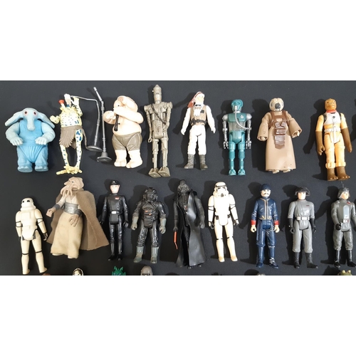 330 - Collection of 75 character figures from the original Star Wars Trilogy, including Obi Wan Kenobi, Wa... 