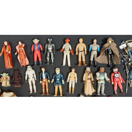 330 - Collection of 75 character figures from the original Star Wars Trilogy, including Obi Wan Kenobi, Wa... 