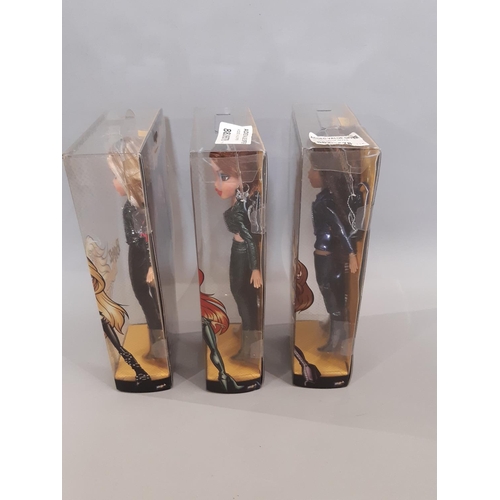 363 - Three Bratz Dynamite dolls - Cloe, Nevra and Meygan, with original packaging, circa 2005, have not b... 