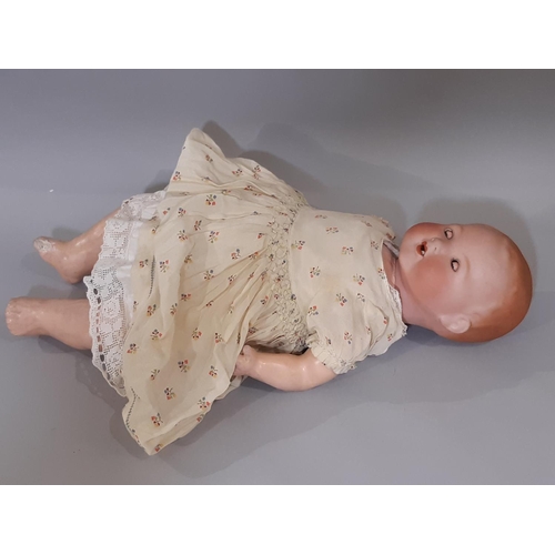 370 - 1920's 'My Dream Baby' bisque head doll by Armand Marseille, mould 351, with bent limb composition b... 