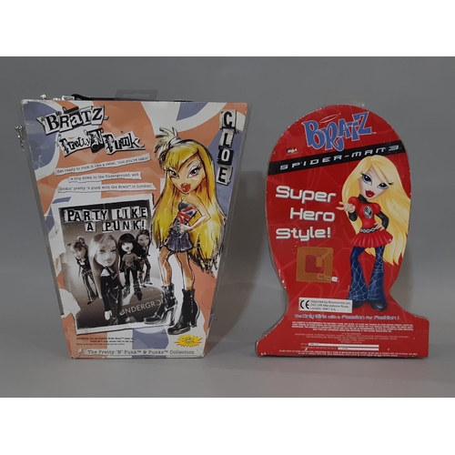 391 - Two Bratz  boxed doll sets comprising Pretty 'N' Punk' (Cloe) and Bratz Spider-Man 3 (Cloe), both wi... 