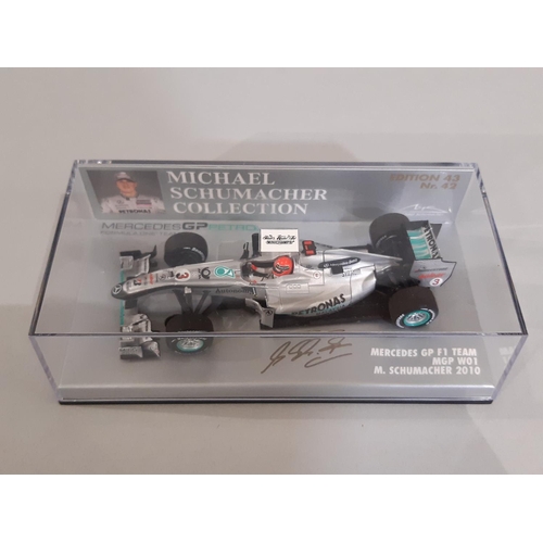 345 - 5 boxed Formula 1 model racing cars by Paul's Model Art, made for Honda and Mercedes teams, includin... 