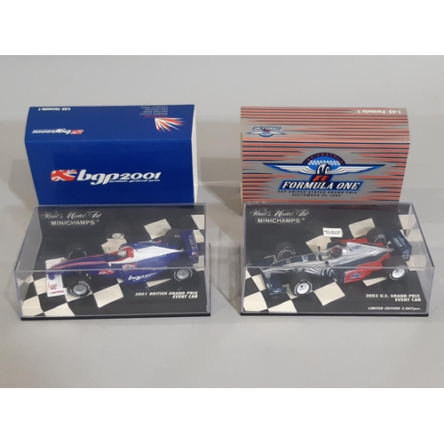 347 - 24 boxed Formula 1 racing cars by Minichamps (Paul's Model Art), all 1:43 scale displaying vehicles ... 