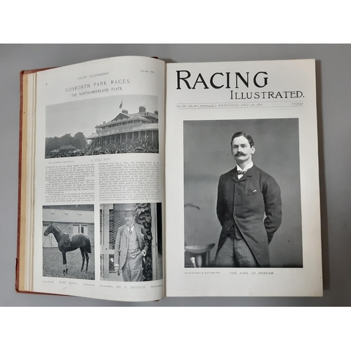 329 - Two bound volumes from 1898- Country Life Volume IV  and Racing Illustrated, both July- Dec 1898, pu... 