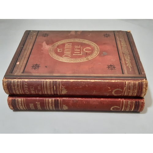 329 - Two bound volumes from 1898- Country Life Volume IV  and Racing Illustrated, both July- Dec 1898, pu... 