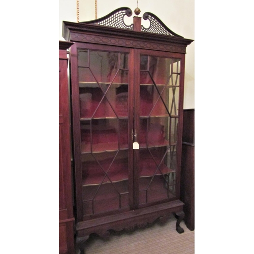 2564 - To be viewed at and collected from Nibley House GL11 6DL: Early 19th century mahogany china display ... 