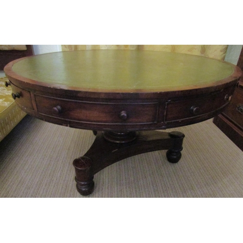 2567 - To be viewed at and collected from Nibley House GL11 6DL: A late Georgian period mahogany drum or re... 