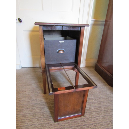 2599 - To be viewed at and collected from Nibley House GL11 6DL: Edwardian single drawer filing cabinet, Th... 