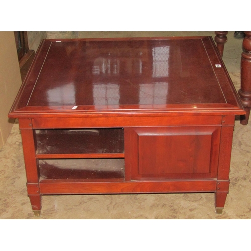 2244 - A Laura Ashley home Arlington cherry wood low centre/occasional table partially fitted with drawers ... 