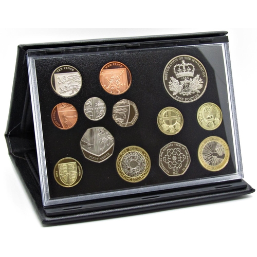 523 - United Kingdom proof coin collection issued by the Royal Mint, all cased, 2001 - 2011 in eleven pack... 