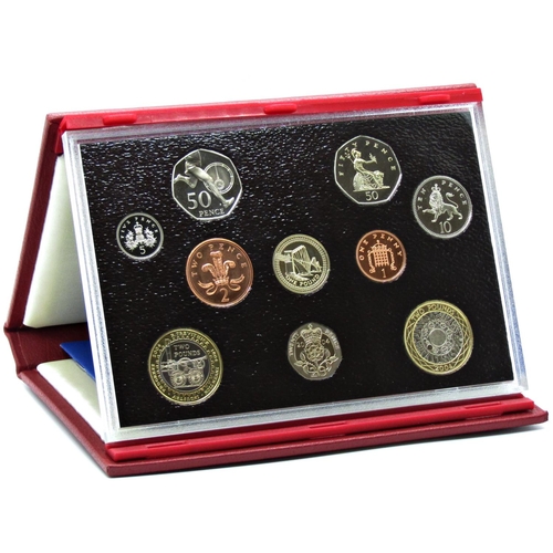 523 - United Kingdom proof coin collection issued by the Royal Mint, all cased, 2001 - 2011 in eleven pack... 