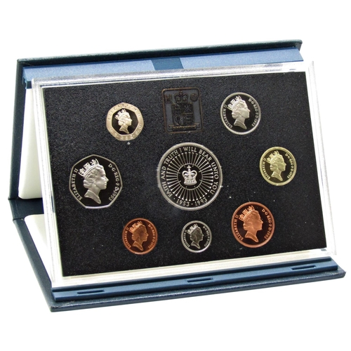 524 - United Kingdom proof coin collection issued by The Royal Mint - all cased, 1990 - 1998, eight packs