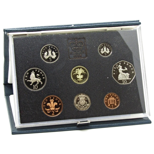 524 - United Kingdom proof coin collection issued by The Royal Mint - all cased, 1990 - 1998, eight packs