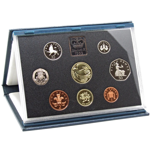 524 - United Kingdom proof coin collection issued by The Royal Mint - all cased, 1990 - 1998, eight packs