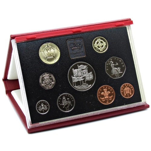 524 - United Kingdom proof coin collection issued by The Royal Mint - all cased, 1990 - 1998, eight packs