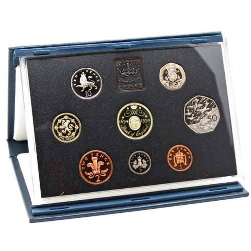 524 - United Kingdom proof coin collection issued by The Royal Mint - all cased, 1990 - 1998, eight packs