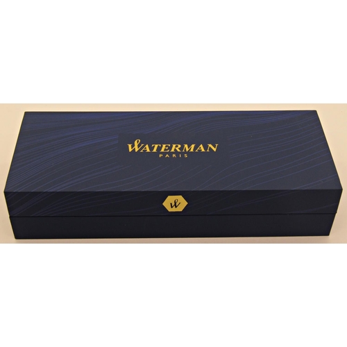 1547 - Waterman Carene fountain pen in a marine amber colourway with 18k nib, box, paperwork and cartridge,... 