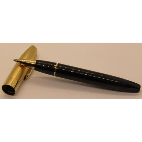 1551 - Sheaffer Legacy ballpoint pen in a black colourway with gold coloured mounts with box and paperwork,... 