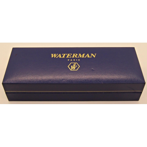 1558 - Waterman leman 200 tortoiseshell fountain and ballpoint pen set, boxed