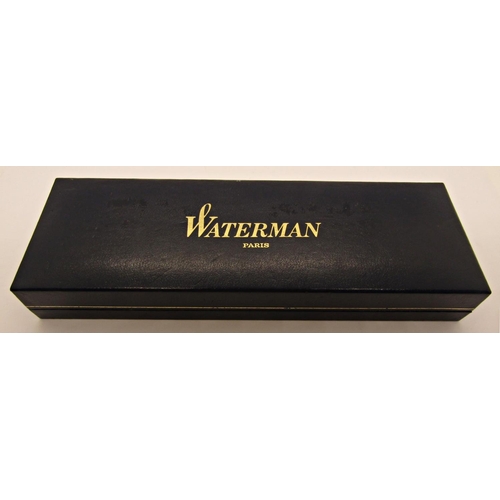 1560 - Waterman 750 tortoiseshell fountain and ballpoint pen set, boxed