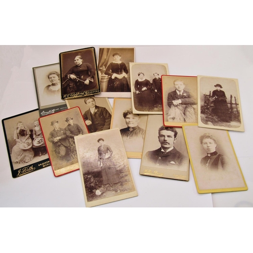 1526 - 37 Victorian photographic portraits on card