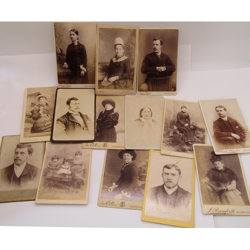 1526 - 37 Victorian photographic portraits on card