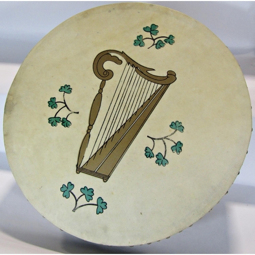 1648 - A miscellaneous collection of items including a brass three drawer telescope, an Irish Bodhran drum ... 